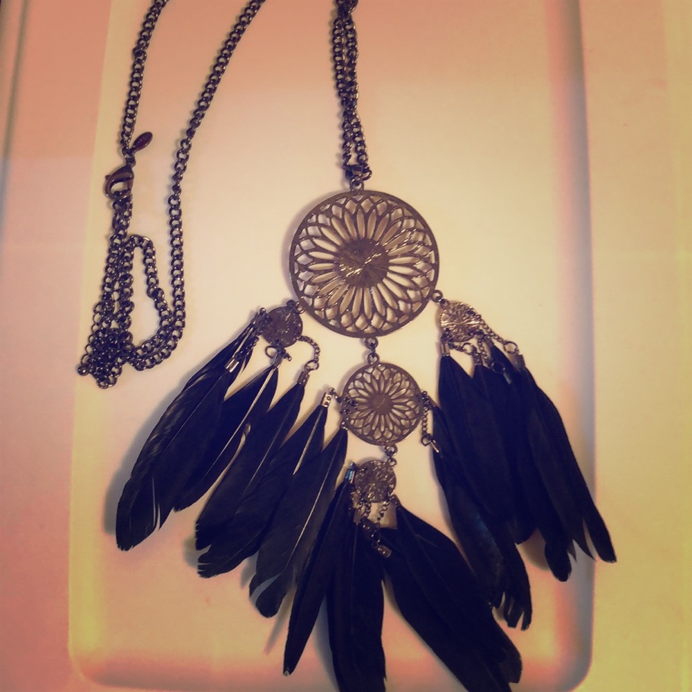 Long statement necklace